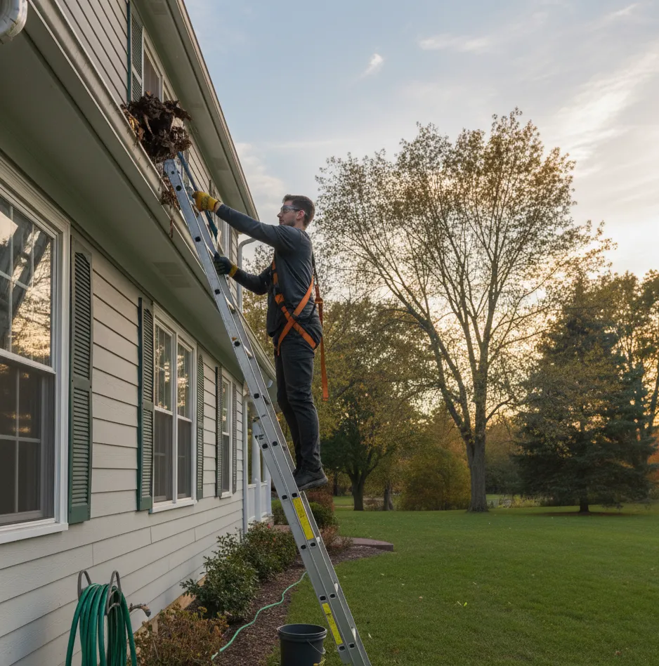 DIY gutter cleaning – is it safe?